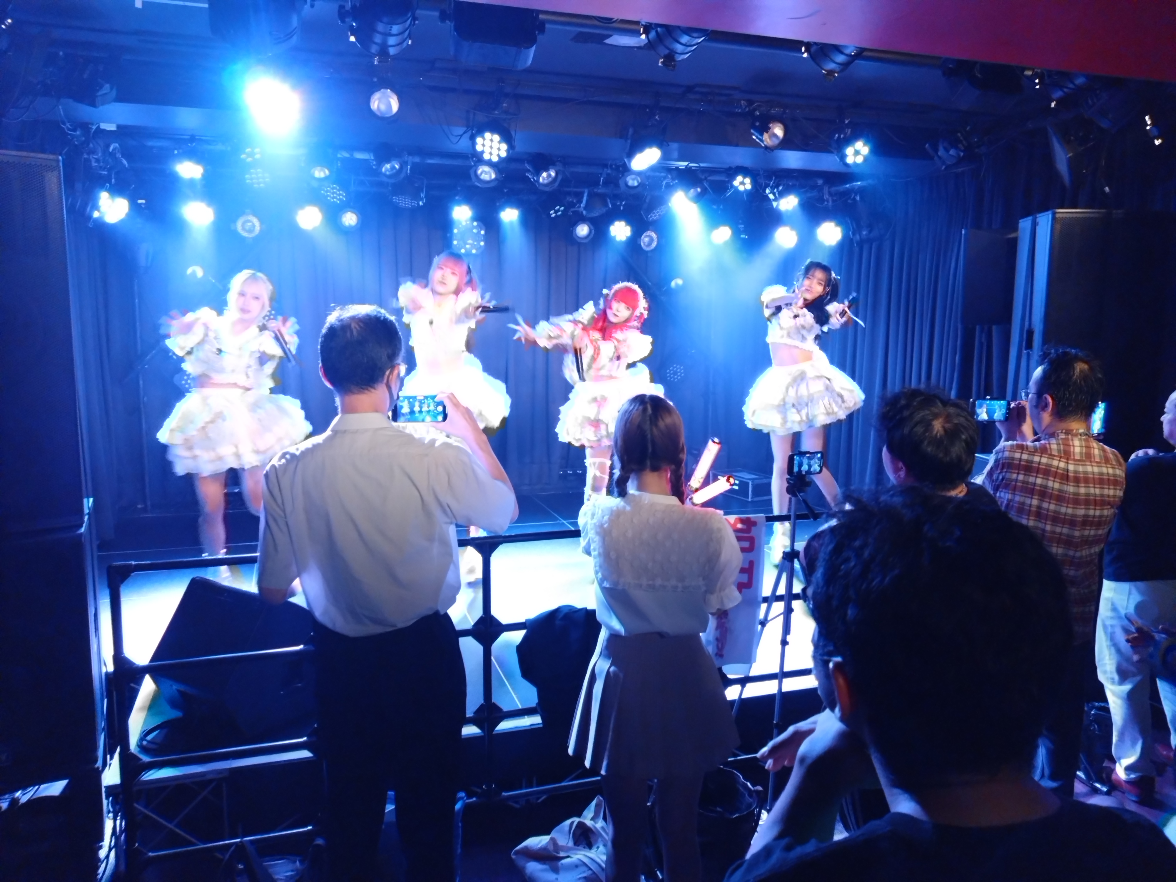 Musicians performing at venue